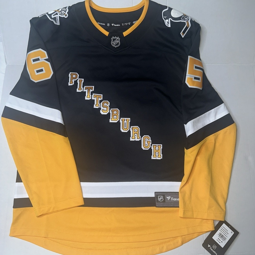 Erik Karlsson Pittsburgh Penguins Fanatics Throwback Breakaway Jersey Size Med